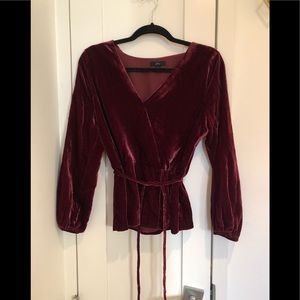 J.crew velvet top